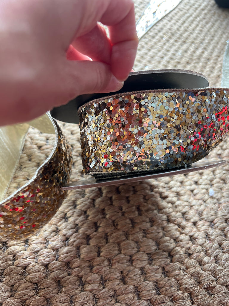 2.5" x 10yds cirque glitter